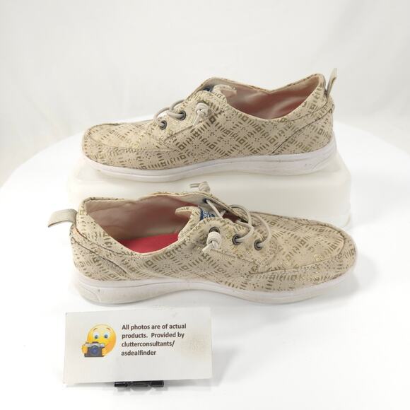 Sperry Baycoast Lightweight Sneaker Shoe Youth Boys Size 3 YG58113 Tan - Picture 4 of 9